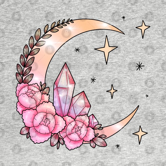 Moon & Crystals by chiaraLBart